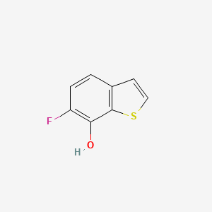 molecular formula C8H5FOS B8654706 6-Fluorobenzothiophen-7-ol 