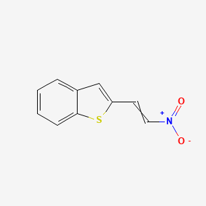 molecular formula C10H7NO2S B8654725 2-(2-Nitroethenyl)-1-benzothiophene 