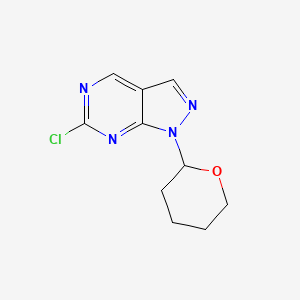 6-chloro-1-(tetrahydro-2H-pyran-2-yl)-1H-pyrazolo[3,4-d]pyrimidine