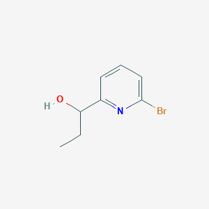 molecular formula C8H10BrNO B8654771 1-(6-Bromopyridin-2-yl)propan-1-ol 