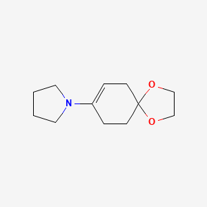 molecular formula C12H19NO2 B8654783 1-(1,4-Dioxa-spiro[4.5]dec-7-en-8-yl)-pyrrolidine CAS No. 57440-57-0