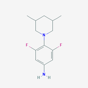 molecular formula C13H18F2N2 B8654792 4-(3,5-Dimethylpiperidin-1-yl)-3,5-difluoroaniline 
