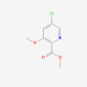 molecular formula C8H8ClNO3 B8654797 Methyl 5-chloro-3-methoxypicolinate 