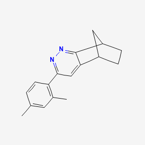 molecular formula C17H18N2 B8654807 3-(2,4-Dimethylphenyl)-5,6,7,8-tetrahydro-5,8-methanocinnoline CAS No. 918875-10-2