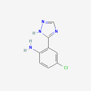 4-CHLORO-2-(1H-1,2,4-TRIAZOL-3-YL)ANILINE