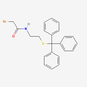 molecular formula C23H22BrNOS B8654821 Acetamide, 2-bromo-N-[2-[(triphenylmethyl)thio]ethyl]- CAS No. 136721-64-7