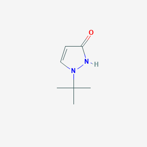 molecular formula C7H12N2O B8654823 1-tert-butyl-1H-pyrazol-3-ol 