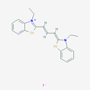 B086549 3-Ethyl-2-(3-(3-ethyl-3H-benzoselenazol-2-ylidene)prop-1-enyl)benzoselenazolium iodide CAS No. 1049-38-3