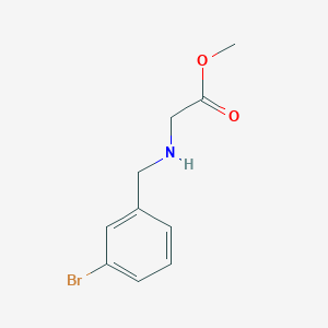 molecular formula C10H12BrNO2 B8654926 methyl N-[(3-bromophenyl)methyl]glycinate 