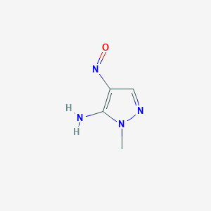 molecular formula C4H6N4O B8654938 5-Amino-1-methyl-4-nitrosopyrazole 