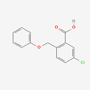 molecular formula C14H11ClO3 B8655003 5-Chloro-2-(phenoxymethyl)benzoic acid CAS No. 60086-32-0