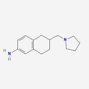 6-Pyrrolidin-1-ylmethyl-5,6,7,8-tetrahydro-naphthalen-2-ylamine