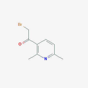 molecular formula C9H10BrNO B8655059 2-Bromo-1-(2,6-dimethylpyridin-3-yl)ethanone 