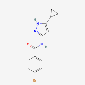 4-bromo-N-(5-cyclopropyl-1H-pyrazol-3-yl)benzamide