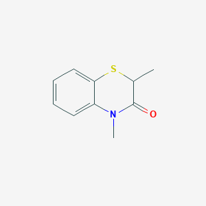 molecular formula C10H11NOS B8655085 2,4-Dimethyl-2H-1,4-benzothiazin-3(4H)-one CAS No. 83170-53-0
