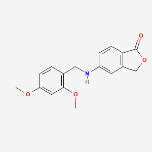 molecular formula C17H17NO4 B8655113 5-{[(2,4-Dimethoxyphenyl)methyl]amino}-2-benzofuran-1(3H)-one CAS No. 612850-87-0