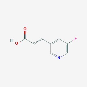 molecular formula C8H6FNO2 B8655138 2-Propenoic acid, 3-(5-fluoro-3-pyridinyl)- 