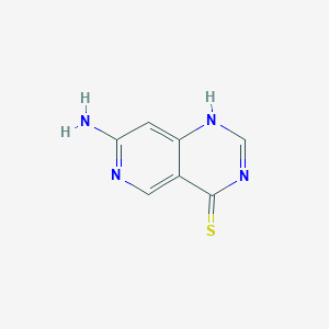 Pyrido[4,3-d]pyrimidine-4(1h)-thione,7-amino-
