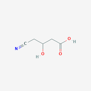 molecular formula C5H7NO3 B8655185 4-Cyano-3-hydroxybutanoic acid 