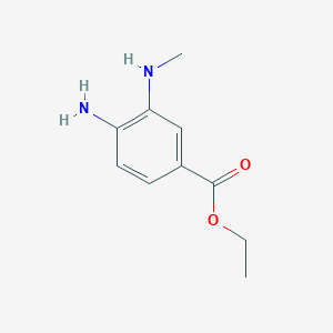 molecular formula C10H14N2O2 B8655203 4-Amino-3-methylamino-benzoic acid ethyl ester 