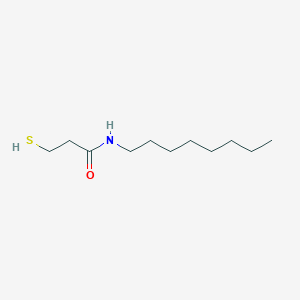 molecular formula C11H23NOS B8655241 Propanamide, 3-mercapto-N-octyl- CAS No. 89614-32-4