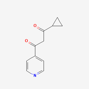 1-Cyclopropyl-3-(pyridin-4-yl)-1,3-propanedione