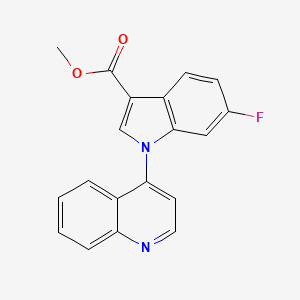 Methyl 6-fluoro-1-(quinolin-4-yl)-1H-indole-3-carboxylate