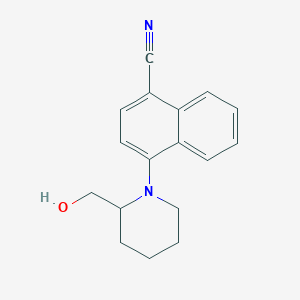 4-[2-(Hydroxymethyl)piperidin-1-yl]naphthalene-1-carbonitrile