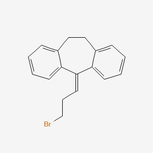 molecular formula C18H17Br B8655286 5-(3-bromopropylidene)-10,11-dihydro-5H-dibenzo[a,d]cycloheptene 