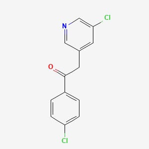 1-(4-Chlorophenyl)-2-(5-chloropyridin-3-yl)ethanone