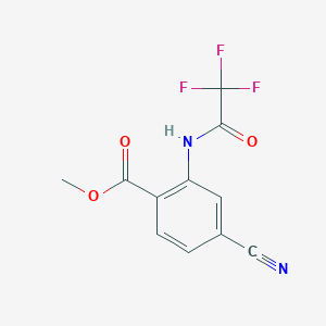 Methyl 4-cyano-2-(2,2,2-trifluoroacetamido)benzoate