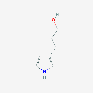 molecular formula C7H11NO B8655379 3-(1H-pyrrol-3-yl)-1-propanol 