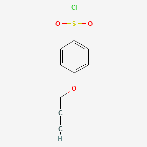 molecular formula C9H7ClO3S B8655406 4-(Prop-2-yn-1-yloxy)benzene-1-sulfonyl chloride 