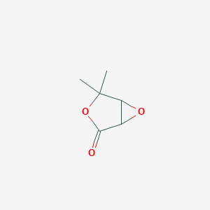 molecular formula C6H8O3 B8655465 3,6-Dioxabicyclo[3.1.0]hexan-2-one,4,4-dimethyl- 