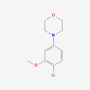 B8655501 Morpholine, 4-(4-bromo-3-methoxyphenyl)- CAS No. 221360-89-0