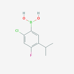 molecular formula C9H11BClFO2 B8655522 (2-Chloro-4-fluoro-5-isopropylphenyl)boronic acid 