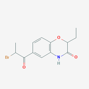 6-(2-Bromopropanoyl)-2-ethyl-2H-1,4-benzoxazin-3(4H)-one