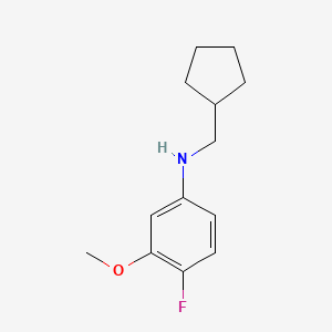 N-(Cyclopentylmethyl)-4-fluoro-3-methoxyaniline