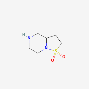 molecular formula C6H12N2O2S B8655558 Hexahydro-2H-1lambda6-[1,2]thiazolo[2,3-a]piperazine-1,1-dione 