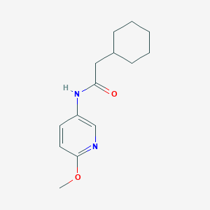 2-cyclohexyl-N-(6-methoxypyridin-3-yl)acetamide