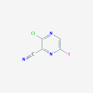 3-Chloro-6-iodopyrazine-2-carbonitrile