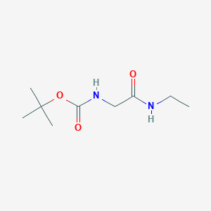 molecular formula C9H18N2O3 B8655601 (CH3)3Coc(O)nhch2C(O)nhch2CH3 