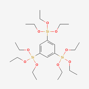 molecular formula C24H48O9Si3 B8655605 Silane, 1,3,5-benzenetriyltris[triethoxy- CAS No. 136892-87-0