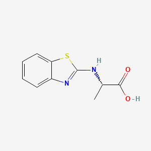 molecular formula C10H10N2O2S B8655609 N-(benzothiazol-2-yl)-L-alanine 