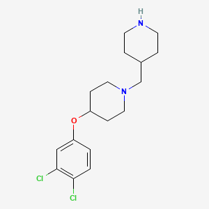 molecular formula C17H24Cl2N2O B8655660 4-(3,4-Dichlorophenoxy)-1-(4-piperidinylmethyl)-piperidine CAS No. 676517-39-8