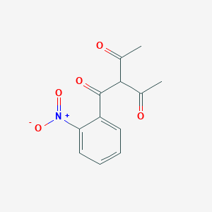molecular formula C12H11NO5 B8655690 2,4-Pentanedione, 3-(2-nitrobenzoyl)- CAS No. 58130-13-5