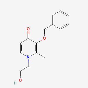 molecular formula C15H17NO3 B8655694 3-Benzyloxy-1-(2-hydroxyethyl)-2-methylpyridin-4-one 