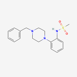 molecular formula C18H23N3O2S B8655701 (Methylsulfonyl){2-[4-benzylpiperazinyl]phenyl}amine CAS No. 199105-18-5