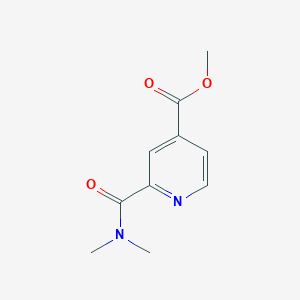 molecular formula C10H12N2O3 B8655710 Methyl 2-(dimethylcarbamoyl)pyridine-4-carboxylate CAS No. 146603-90-9