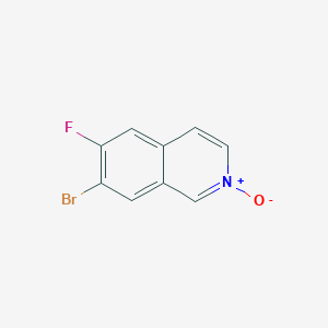 molecular formula C9H5BrFNO B8655765 7-Bromo-6-fluoroisoquinoline 2-oxide CAS No. 923022-41-7